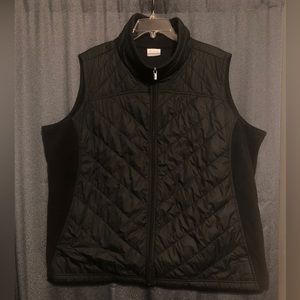3X Columbia Lightweight Quilted Vest, Gunmetal Black, Huge Inner Pockets